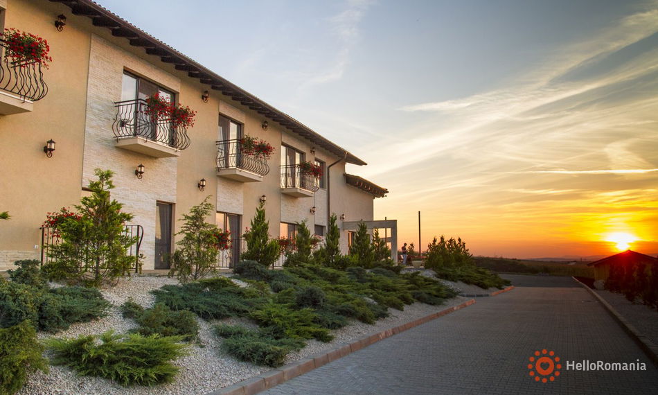 Vedere de ansamblu Pensiunea Axa Cunța